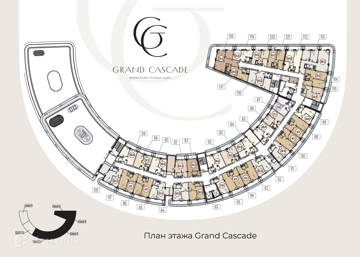 1-комнатная квартира, 39.60 м², 3/4 эт.